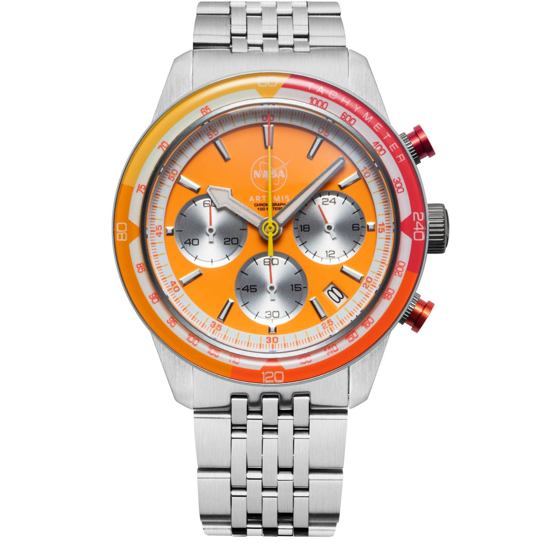 NASA Artemis Chronograph Ignition Orange Dial