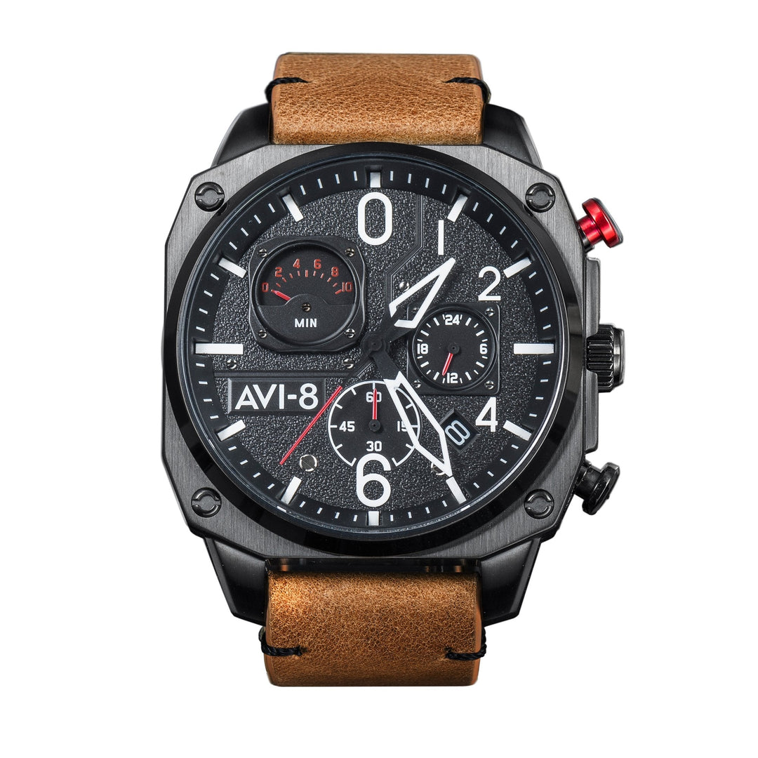 Hawker Hunter Retrograde Chronograph | Black Dial