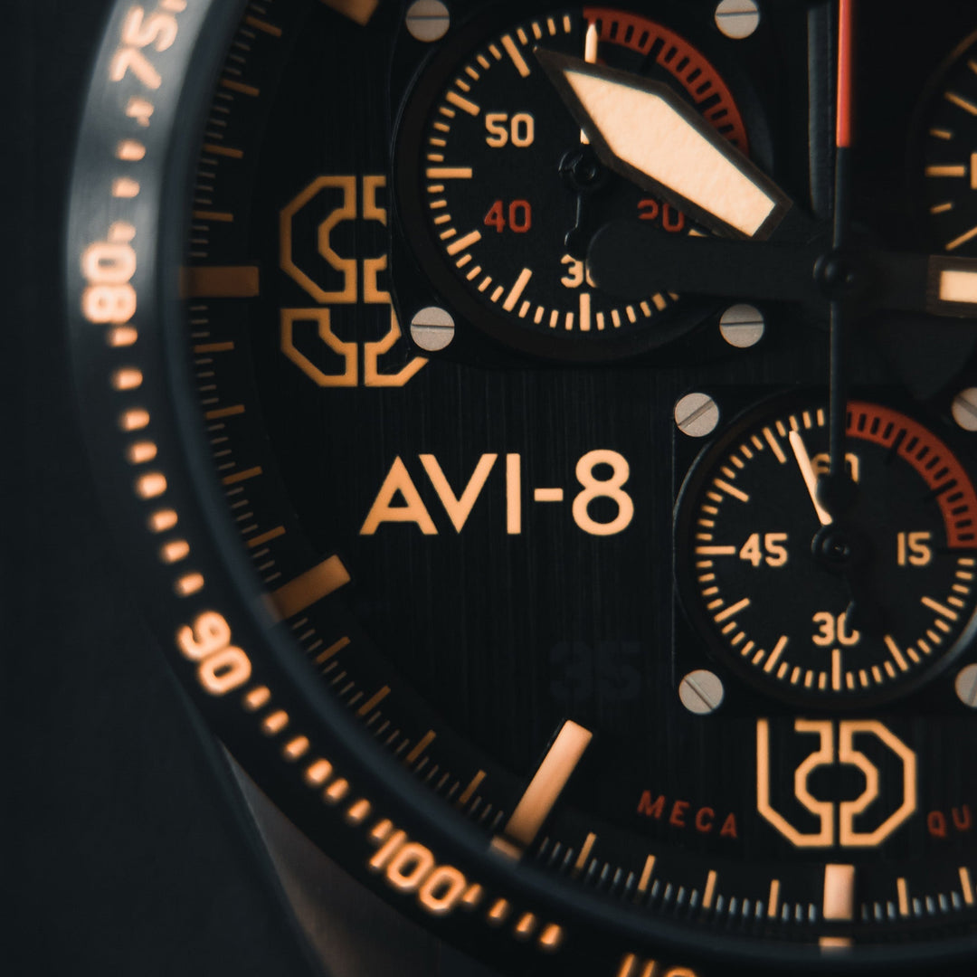 P-51 Mustang Blakeslee Chronograph | Black Dial