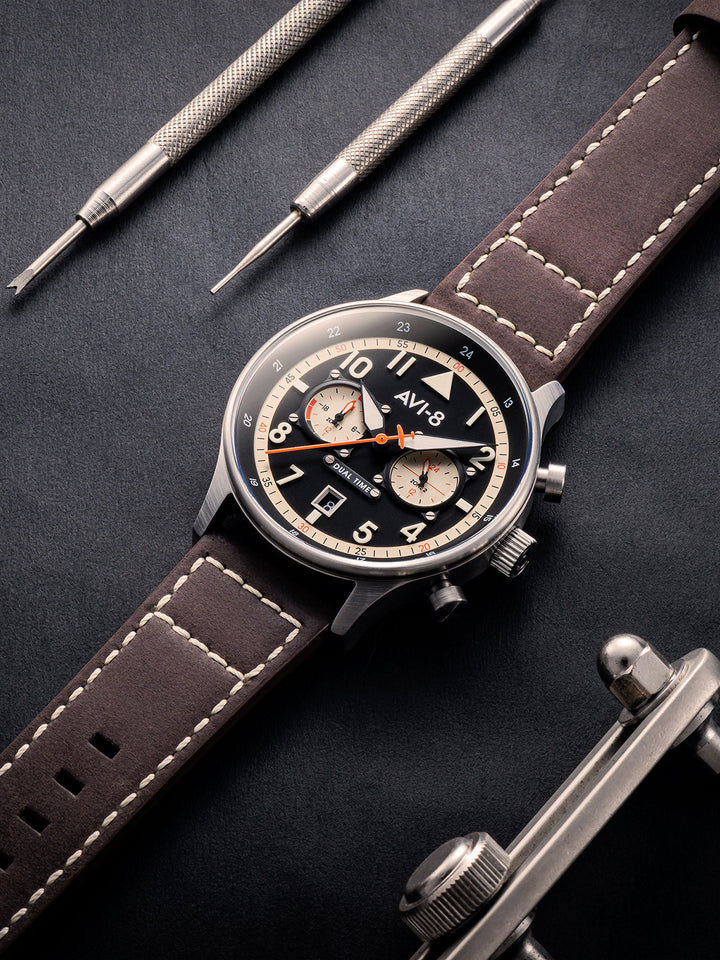 Hawker Hurricane Carey Dual Time Manston | Black Dial