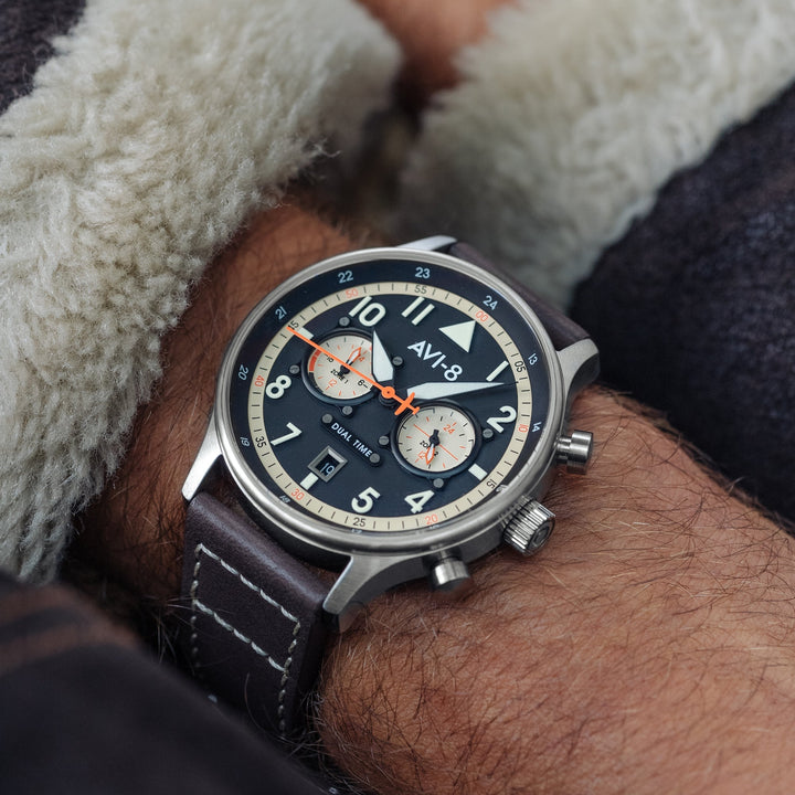 Hawker Hurricane Carey Dual Time Manston | Black Dial