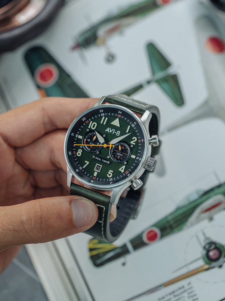 Hawker Hurricane Carey Dual Time Merville | Green Dial