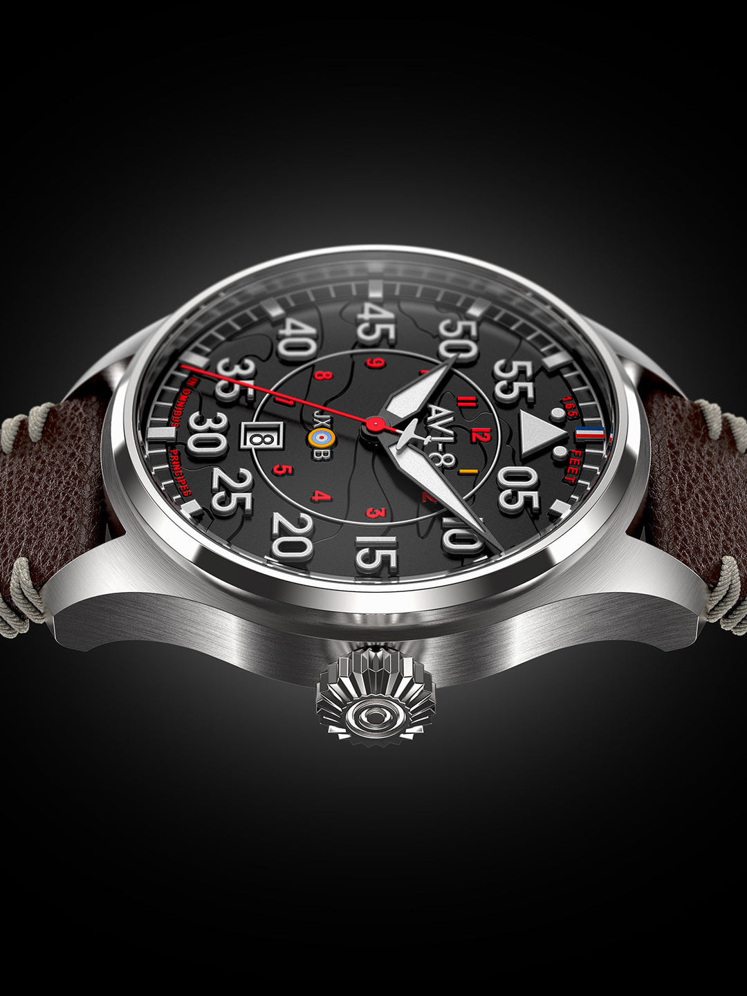 Hawker Hurricane Clowes Automatic Black / Leather | Black Dial