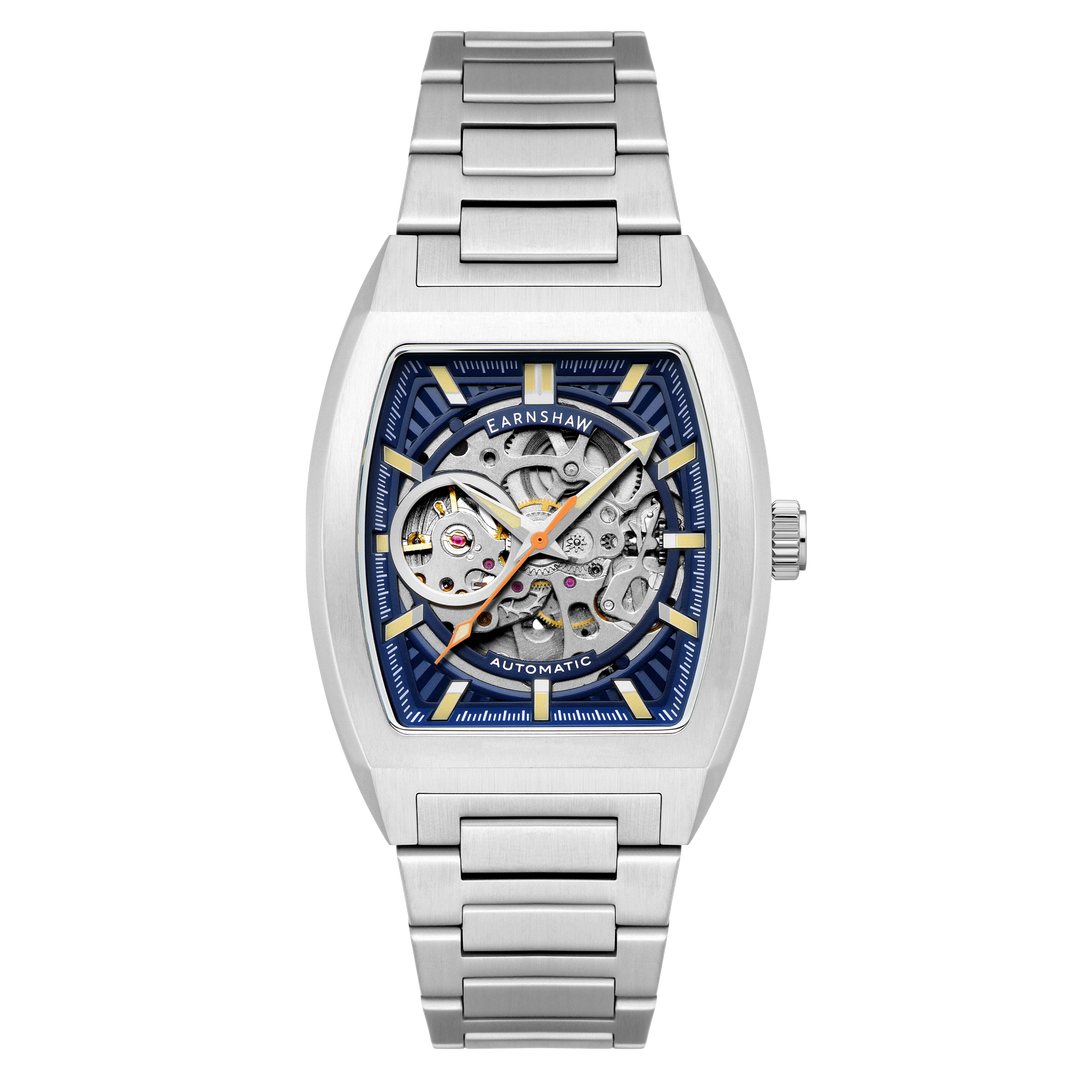 Heritage Wellington Skeleton Automatic Blue / Stainless Steel Blue Dial