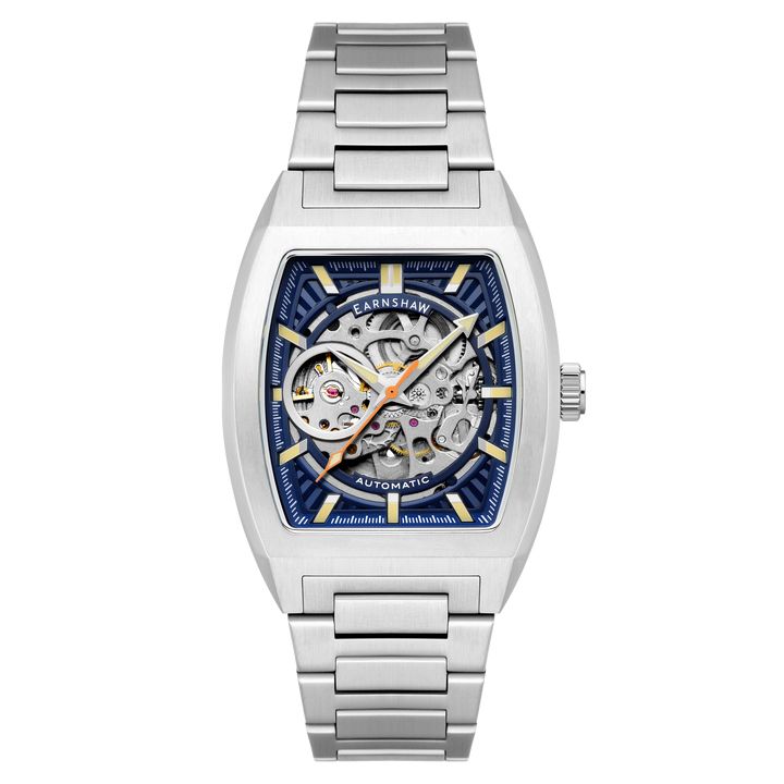 Heritage Wellington Skeleton Automatic Blue / Stainless Steel Blue Dial