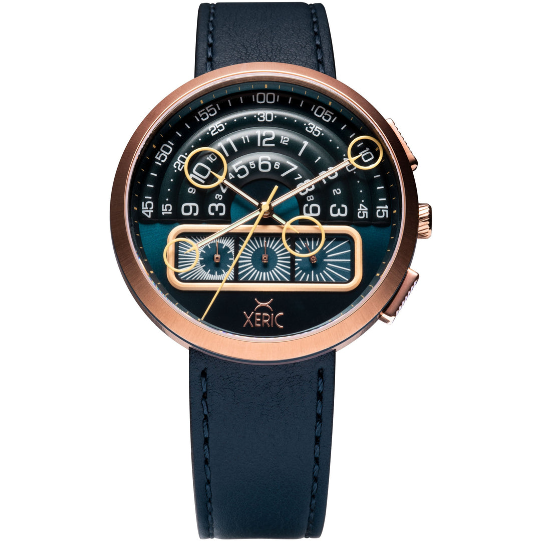 Halograph II Chrono Rose Gold Indigo Blue Dial