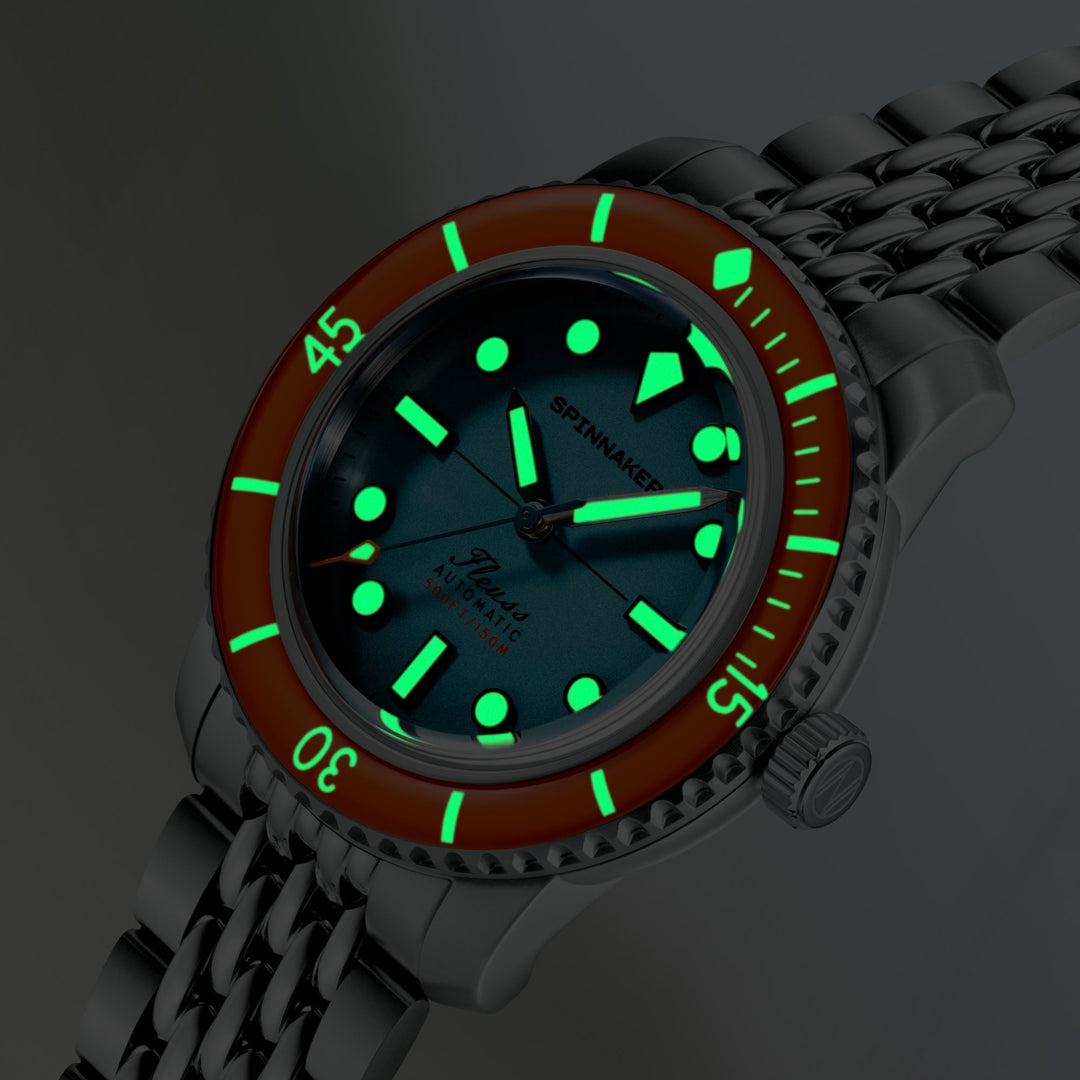 Fleuss 40 Automatic Blue / Stainless Steel Blue Dial