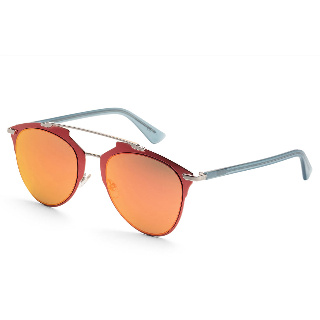 Reflected Red and Teal Frame, Orange Sunset Lens |  Dial