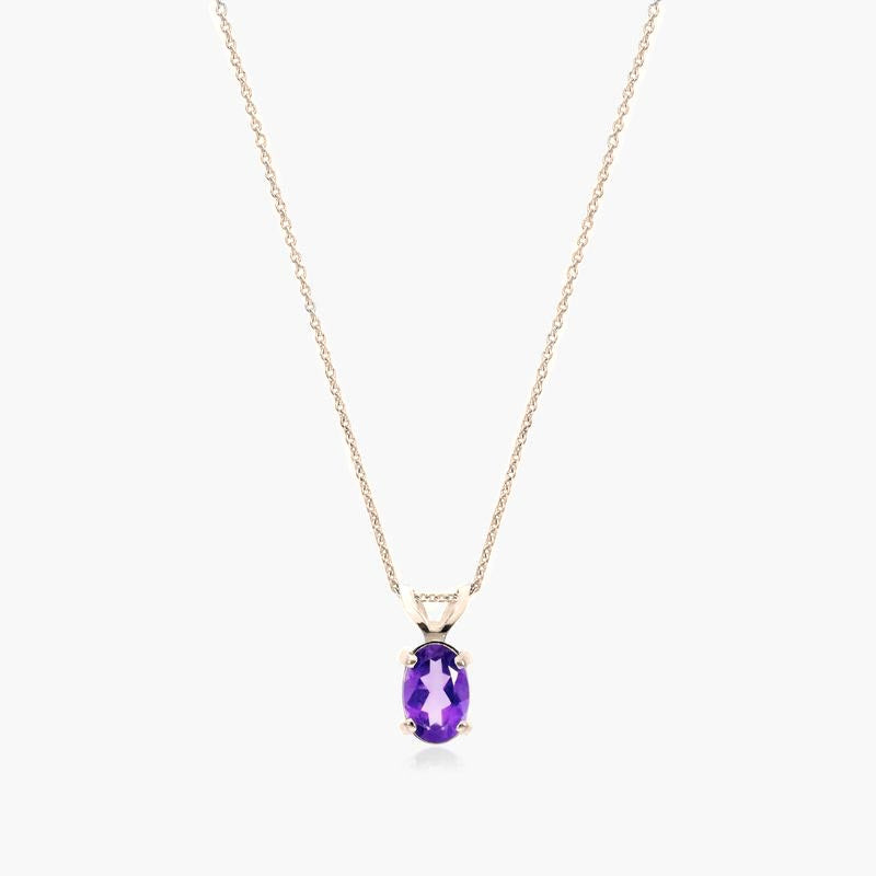 Amethyst Rabbit Ear Necklace