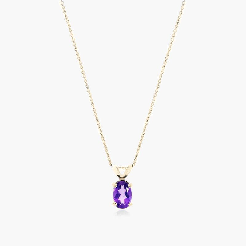 Amethyst Rabbit Ear Necklace