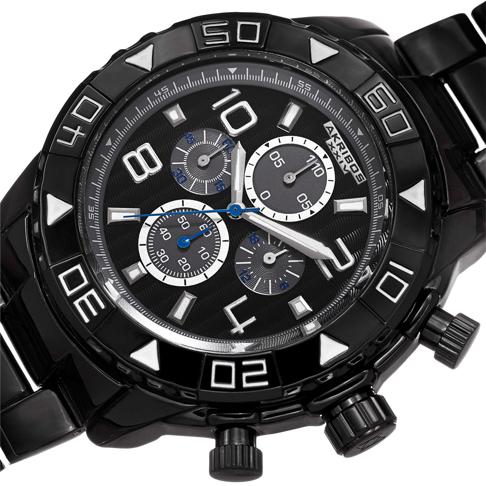 AK814BK-Casual Black/Alloy | Black Dial