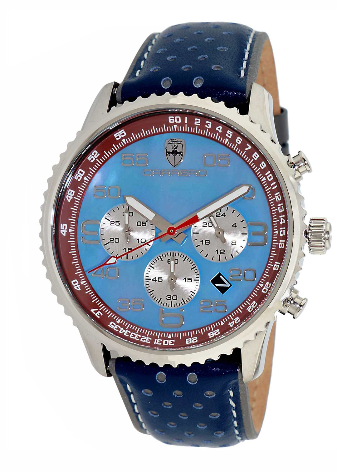 Aureum SILVERTONE/WHITE-BROWN Blue Dial