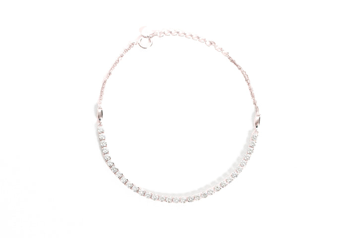 Jenny Tennis Bracelet with Chain