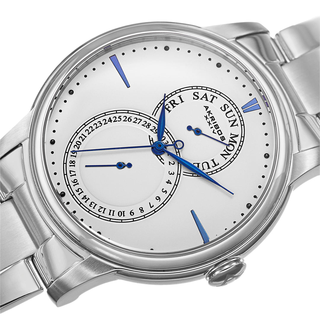 Multifunction Silver Tone/Stainless Steel/Stainless Steel | White Dial