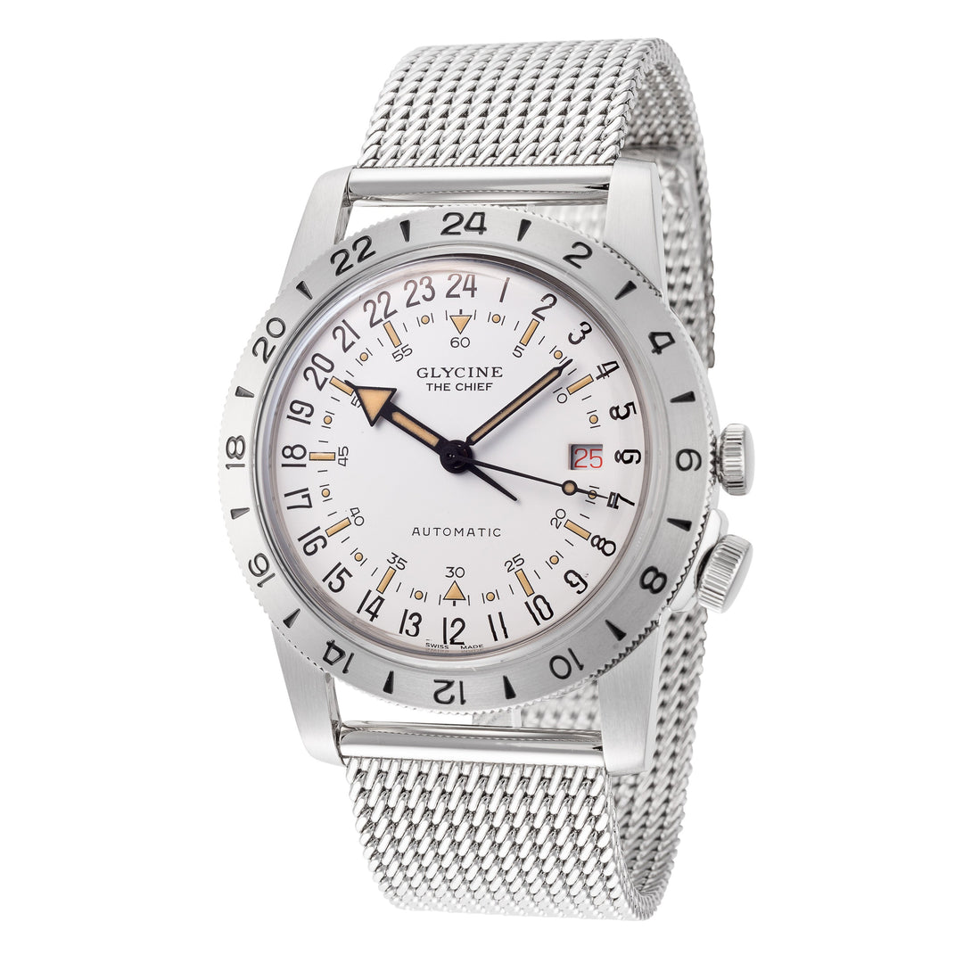 Airman The Chief Purist 40mm / White / Silver White Dial