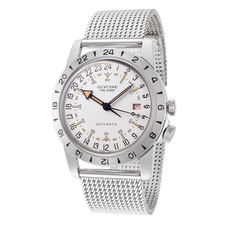 Airman The Chief Purist 40mm / White / Silver White Dial
