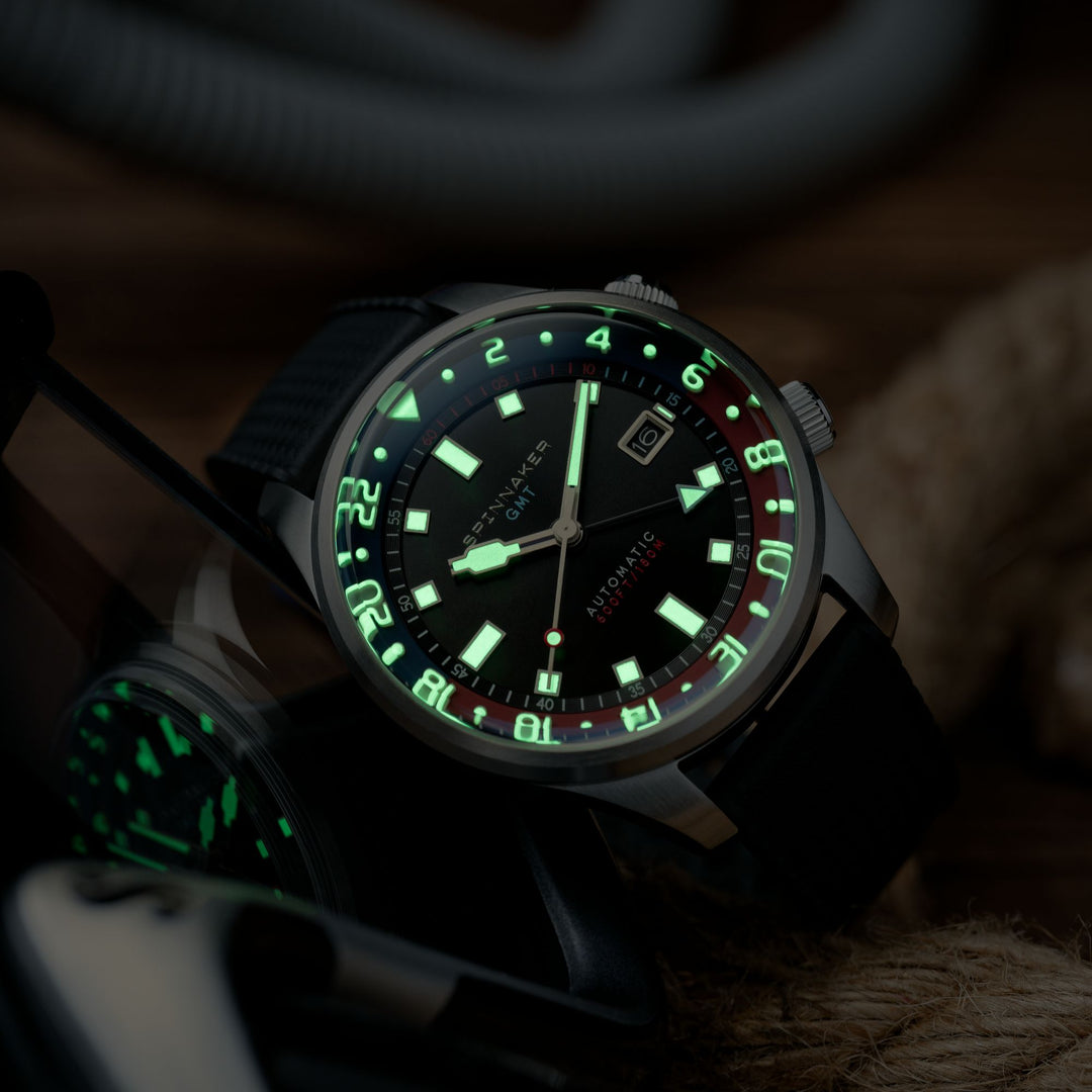 Bradner GMT Automatic Black / Stainless Steel Black Dial