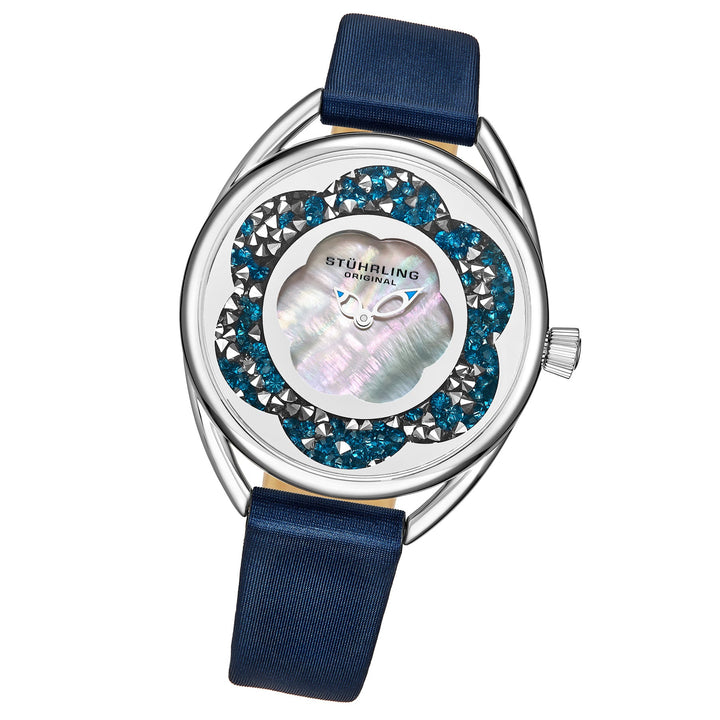 Symphony-995.03 Blue Leather | Silver Dial