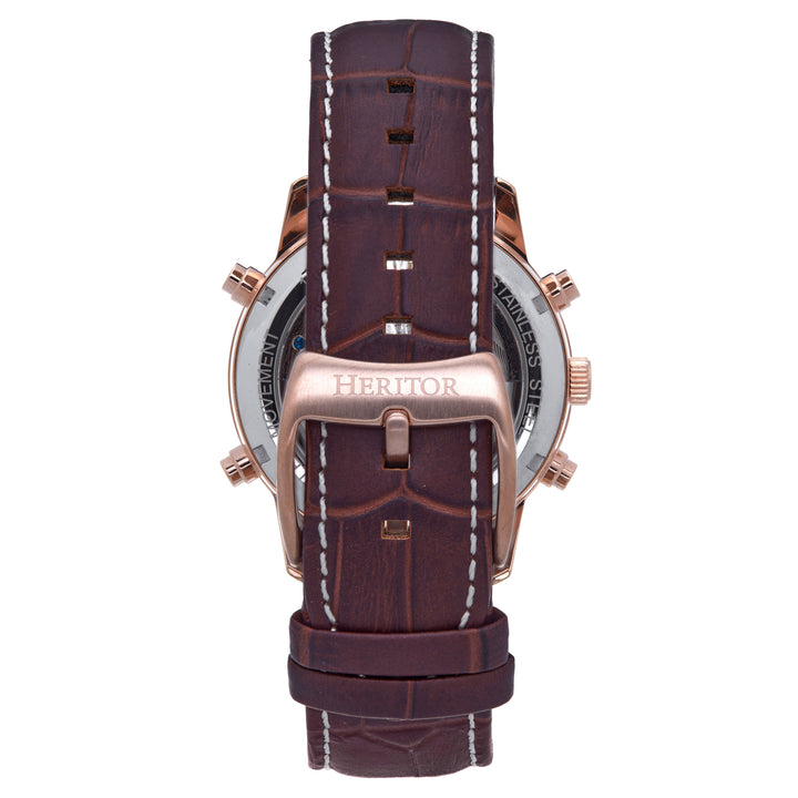 Wilhelm Brown/Rose Gold | Silver Dial