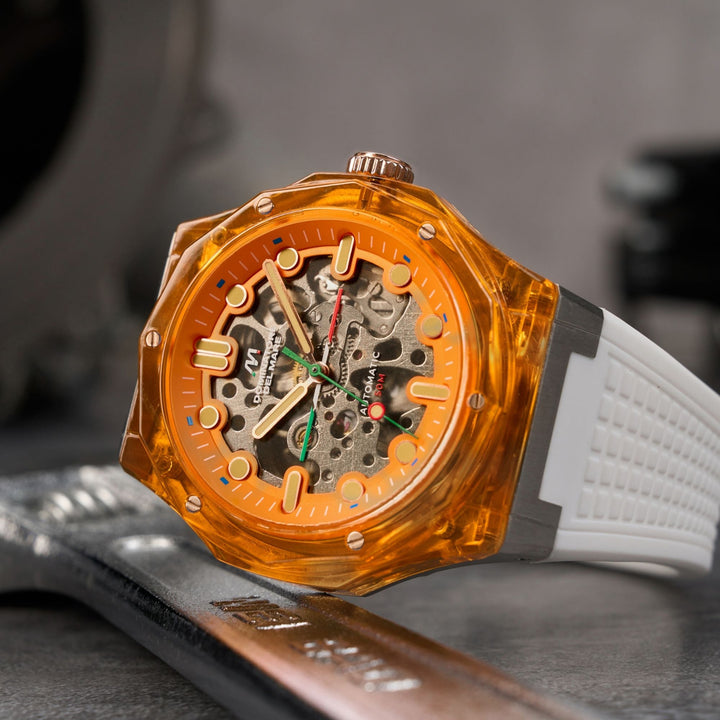 Ravello Automatic Orange / Silicone | Orange Dial
