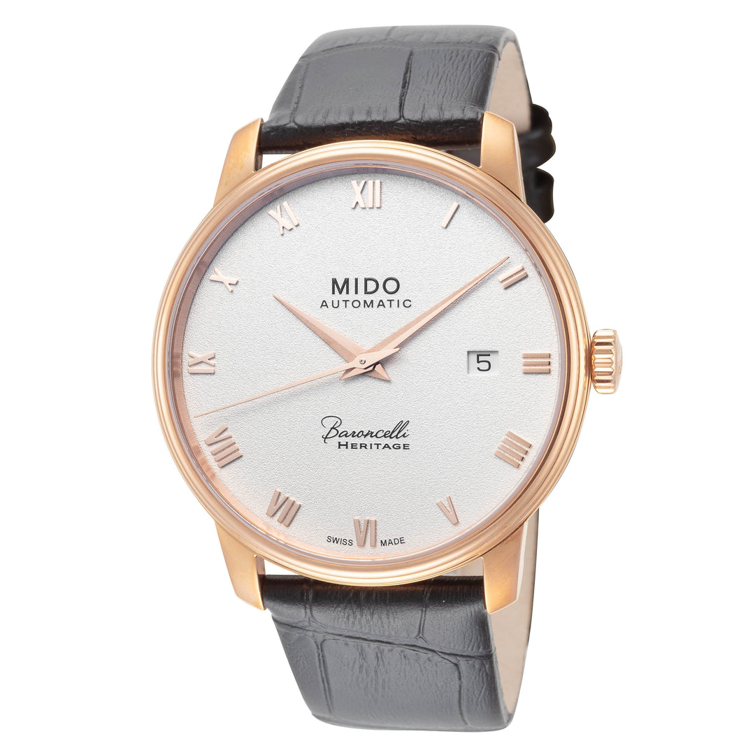 Mido 39mm / Black / Silver | Silver Dial