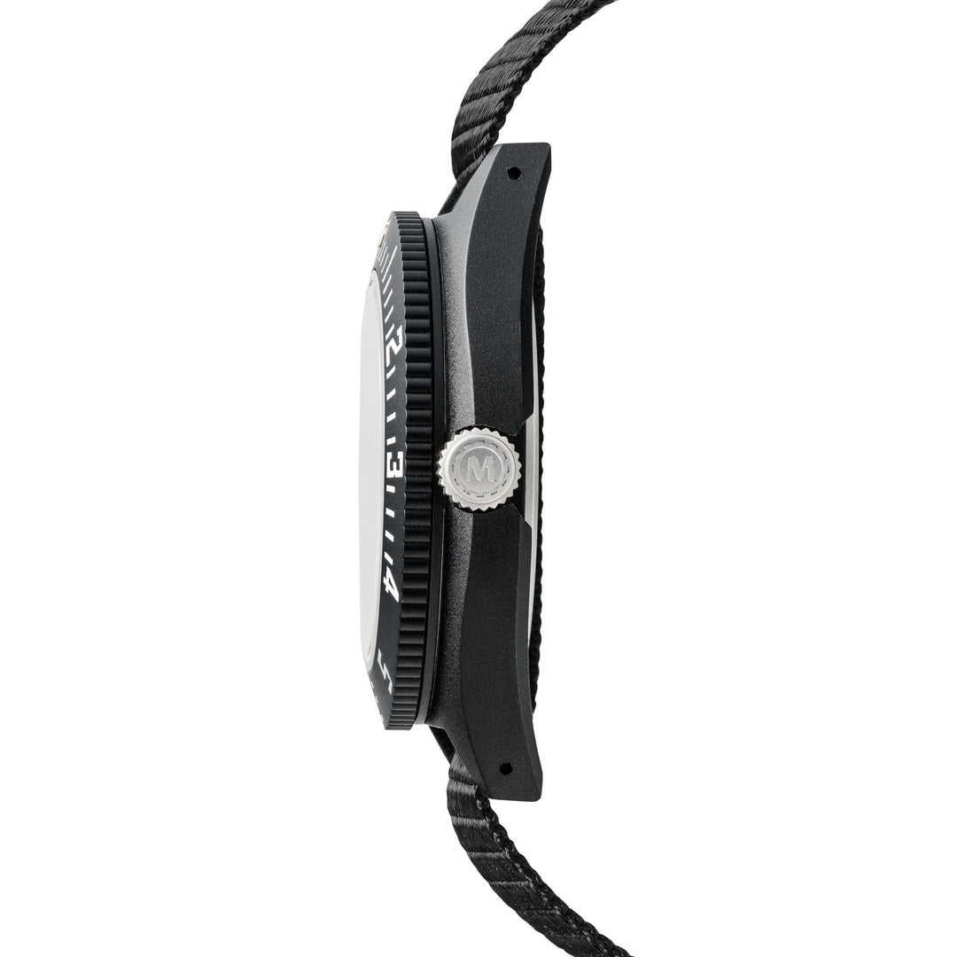 41MM NAV QRTZ Black Sterile/Nylon Black Dial