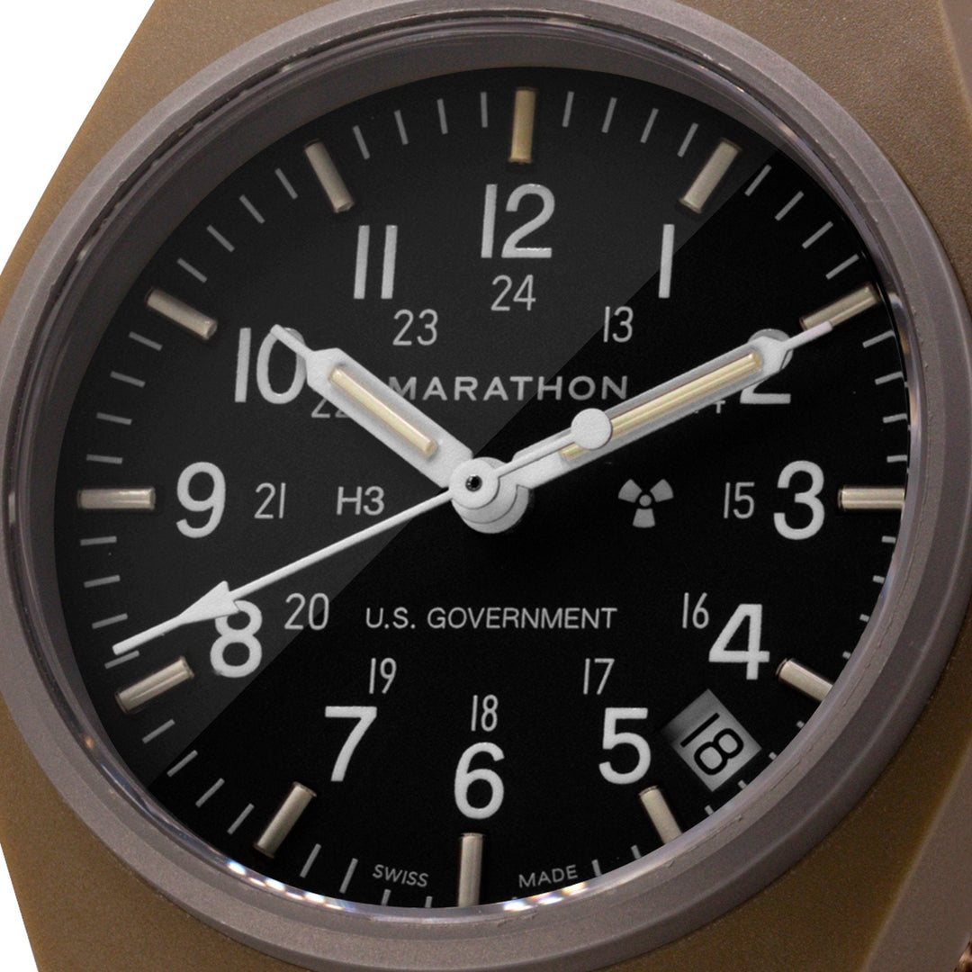 General Purpose Quartz with Date Black NGM/Nylon | Matte Black Dial