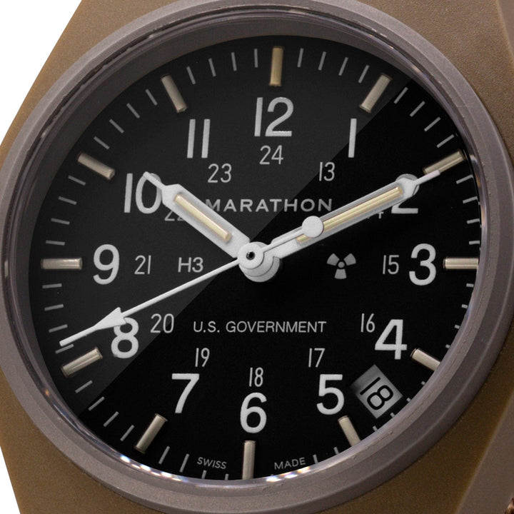 General Purpose Quartz with Date Black NGM/Nylon | Matte Black Dial