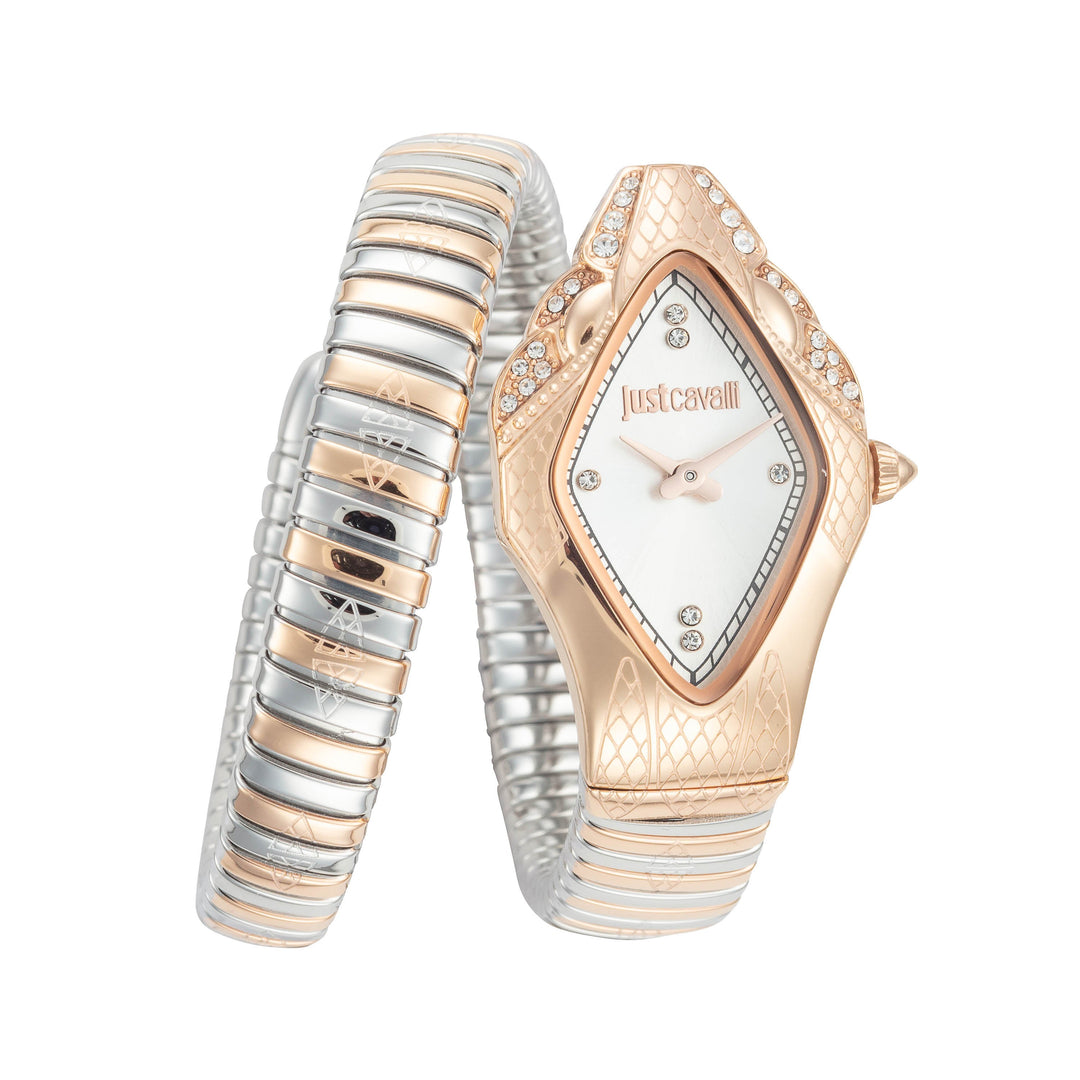 Snake 22mm / Silver / Silver and Rose Gold Silver Dial