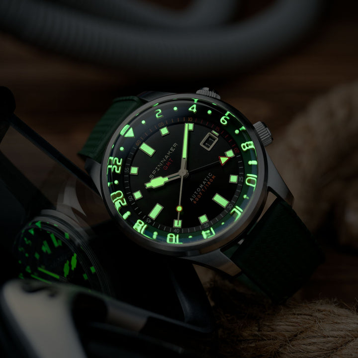 Bradner GMT Automatic Black / Stainless Steel Black Dial