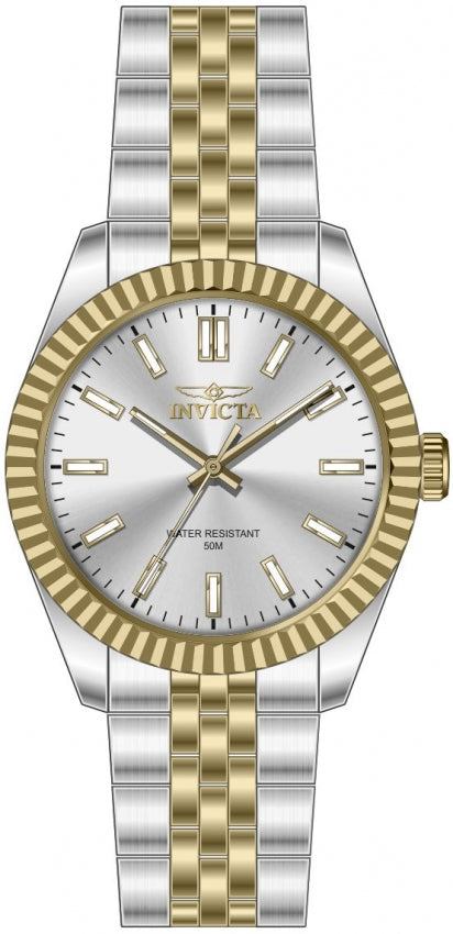 Specialty Silver Dial / Two-Tone Silver-Gold Stainless Steel Bracelet Silver Dia