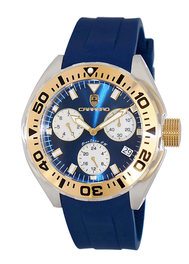 FreeZone-CH Blue/Goldg tone | Blue Dial