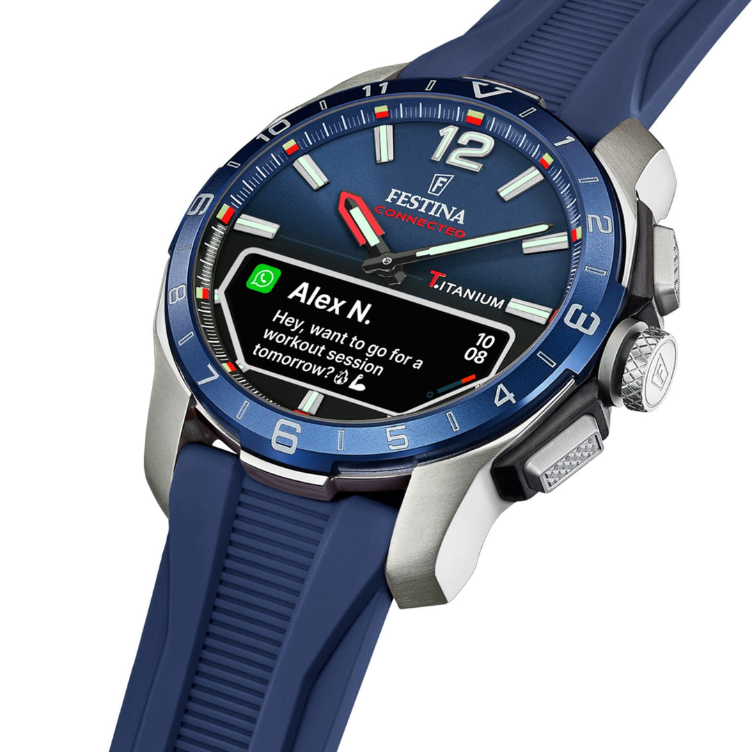 CONNECTED Blue / Plastic | Blue Dial