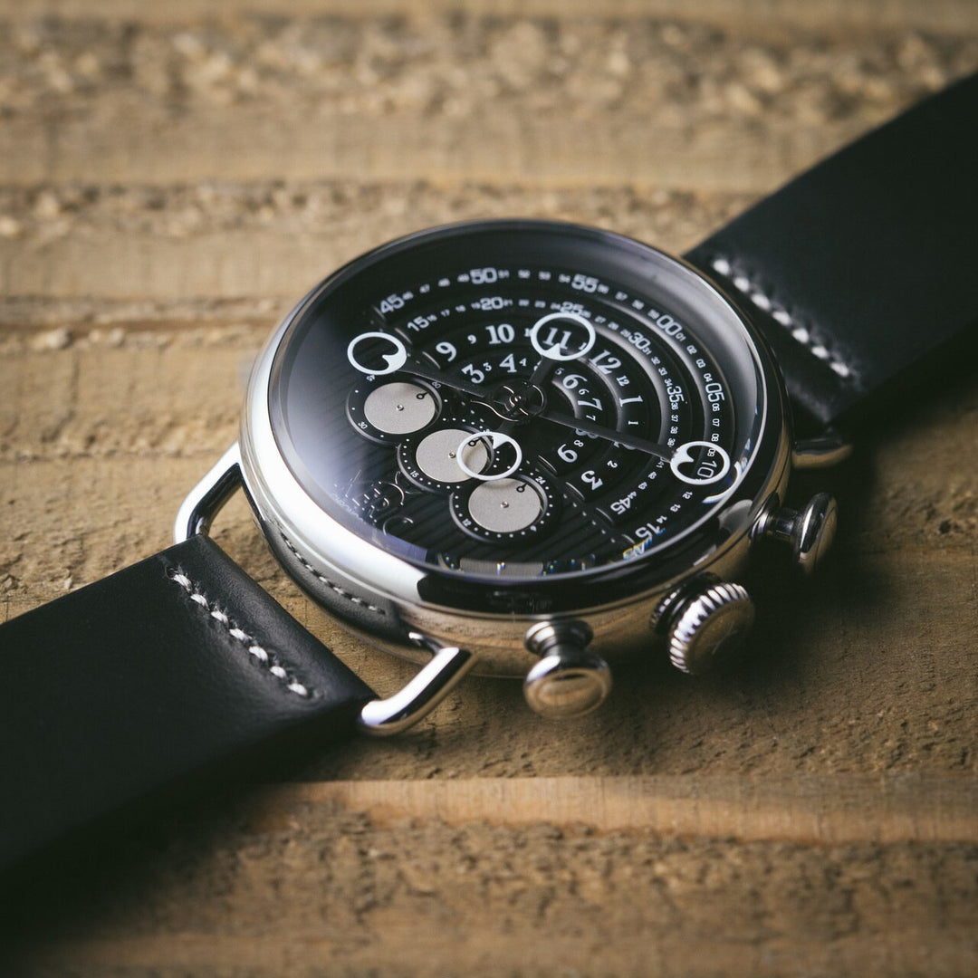 Halograph Chrono Sapphire Silver Black Black Dial