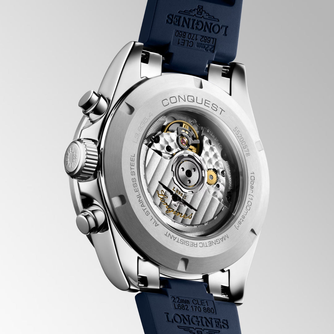 Conquest Chronograph Two-Tone / Rubber |  Dial
