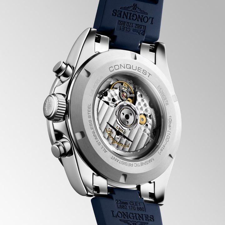 Conquest Chronograph Two-Tone / Rubber |  Dial