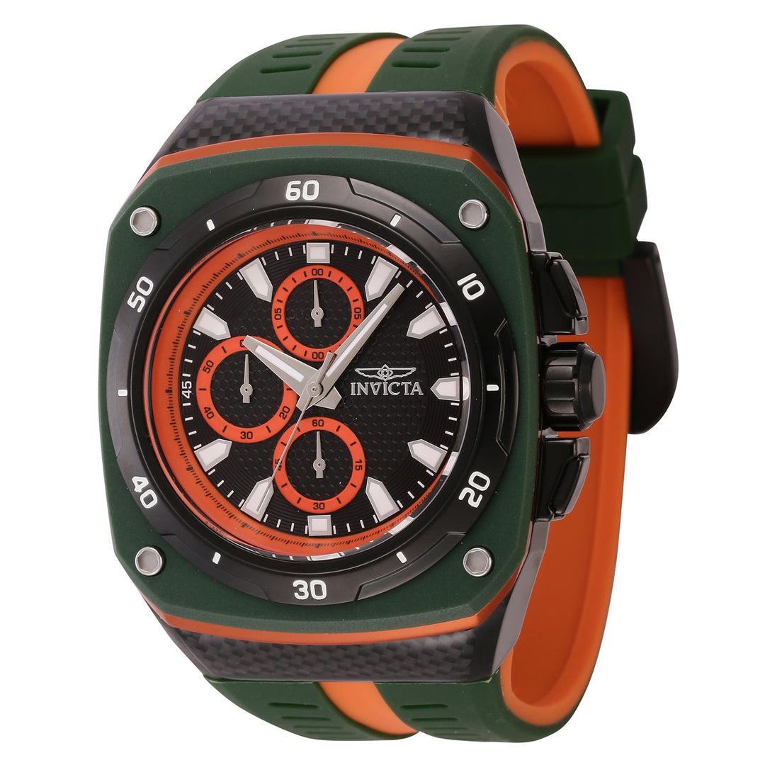 Speedway 46mm / Black / Green | Black Dial