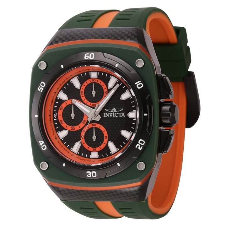 Speedway 46mm / Black / Green | Black Dial