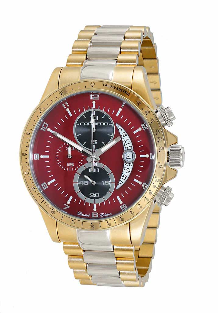 WINNER CIRCLE Red/2-Tone Gold | Red / Black Dial