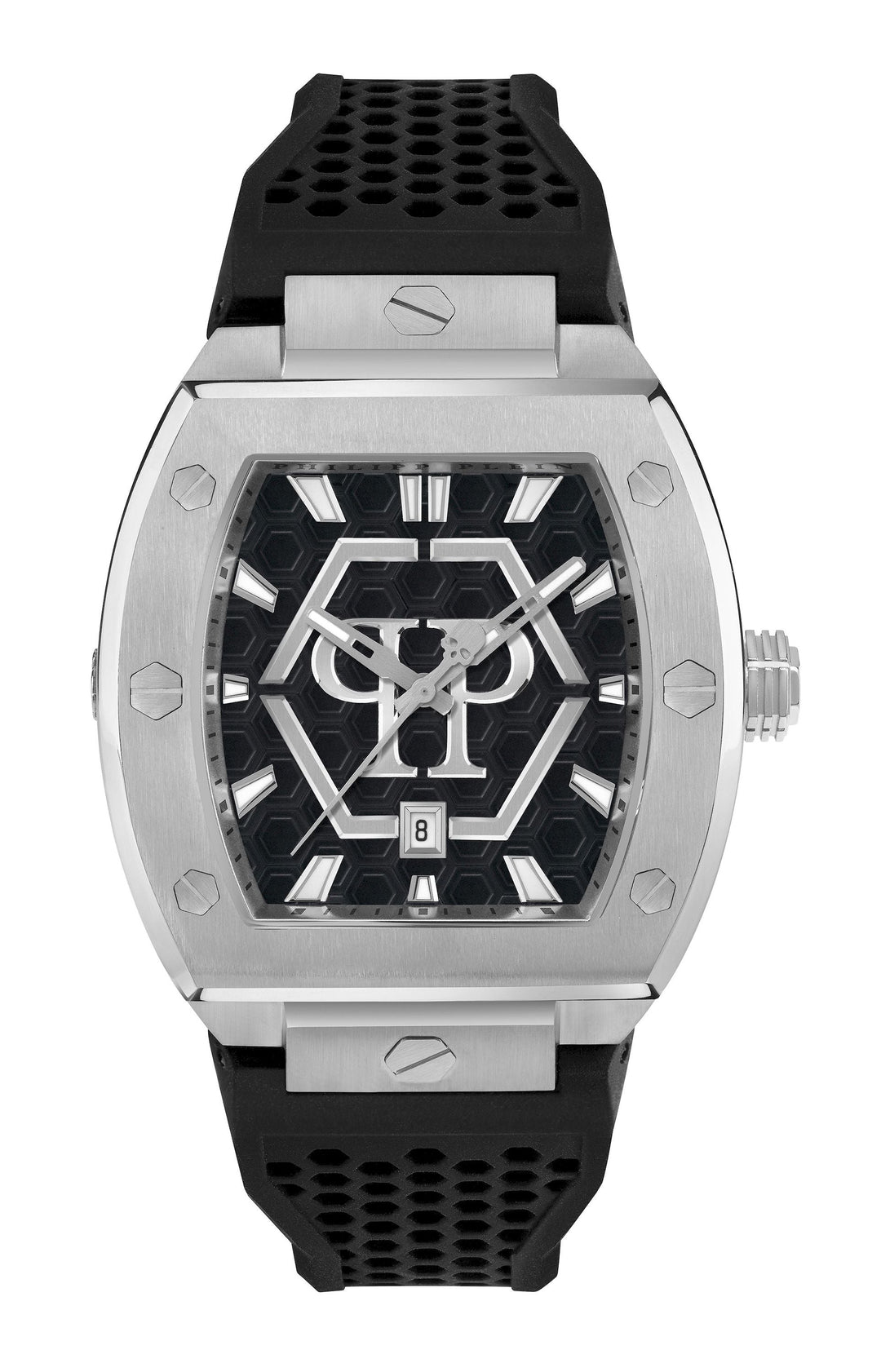 THE HEXAGON PHANTOM 44MM Black / Polyurethane Black Dial