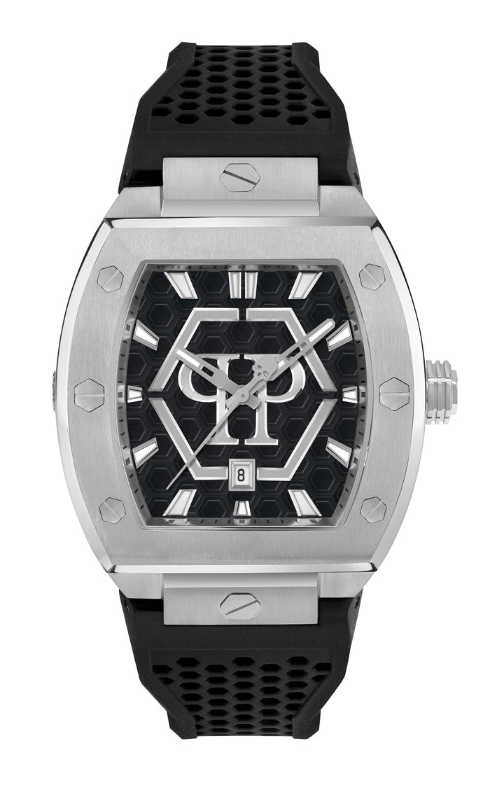THE HEXAGON PHANTOM 44MM Black / Polyurethane Black Dial