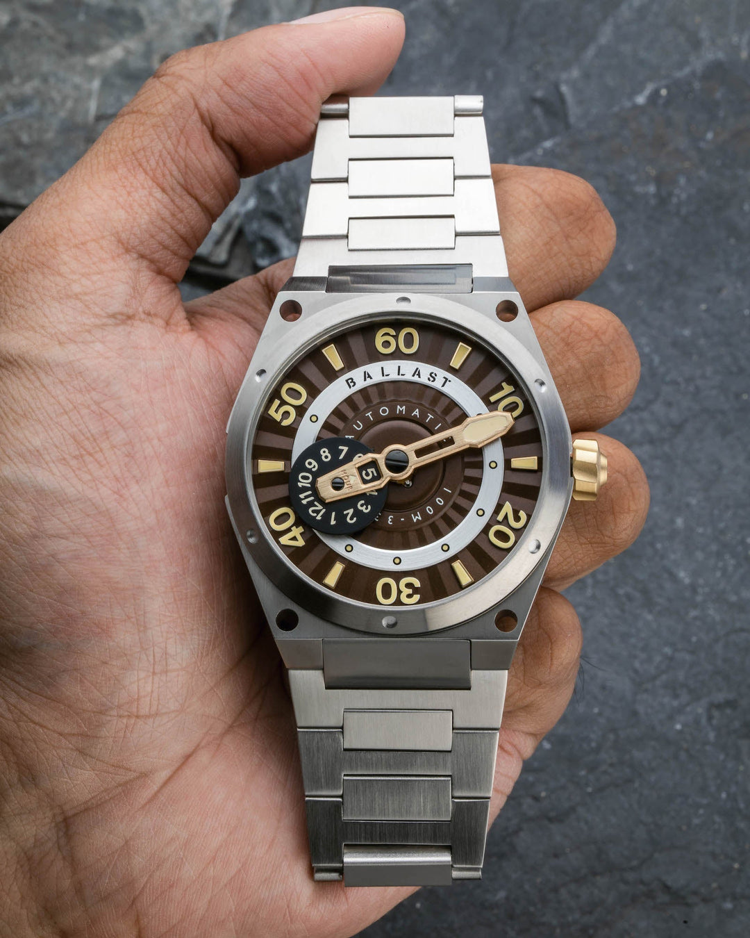Pampanito Automatic Brown / Stainless Steel Brown Dial