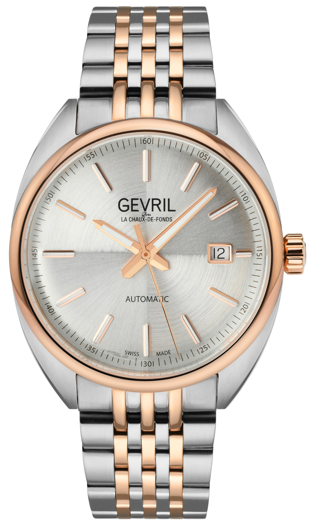 Five Points Gevril Five Points Dress Watch Sellita SW200 Two Tone | White Dial