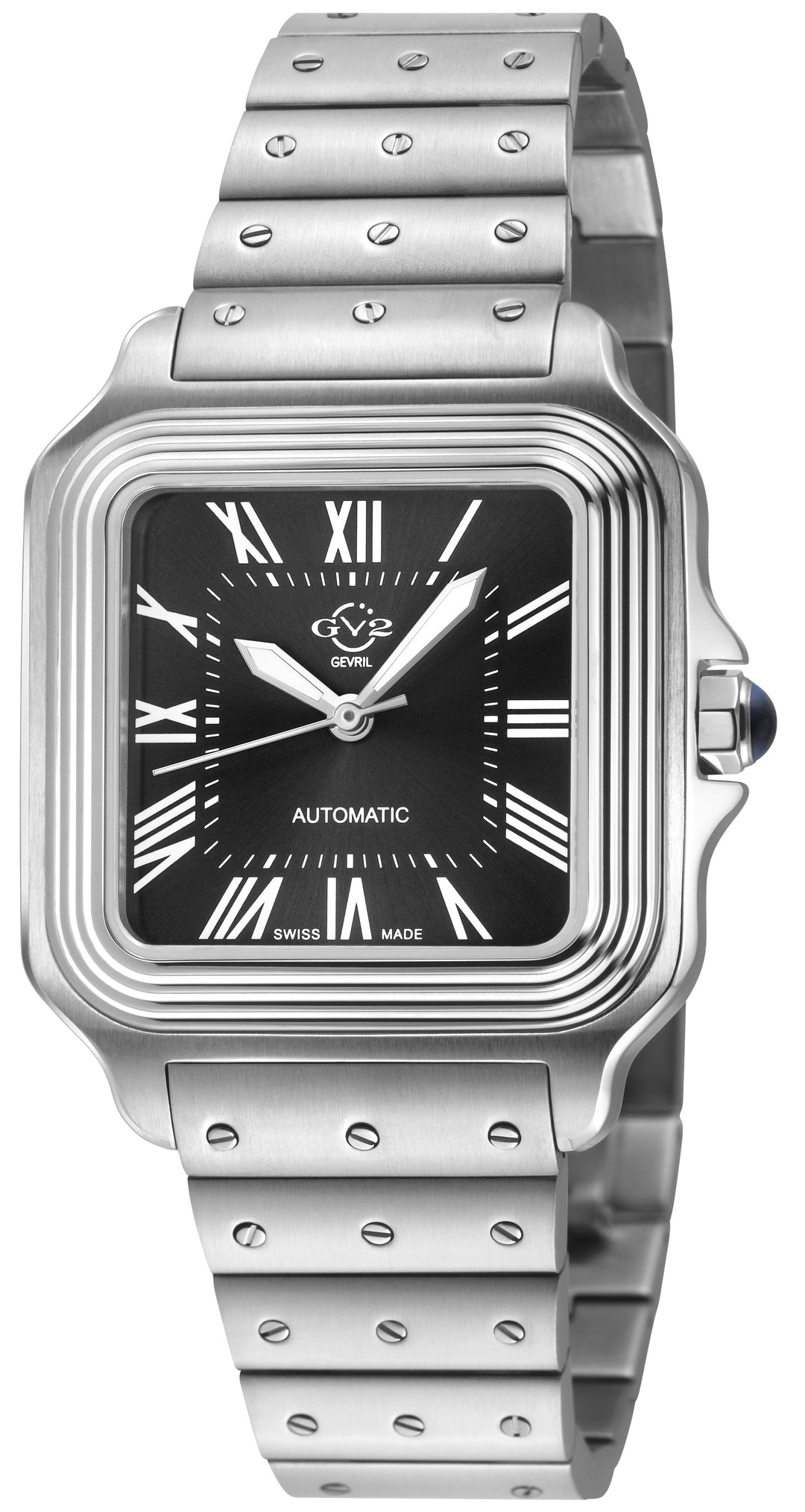 Lusso LX Swiss Automatic, 316L Stainless Steel Case, Black Dial, 316L Stainless 