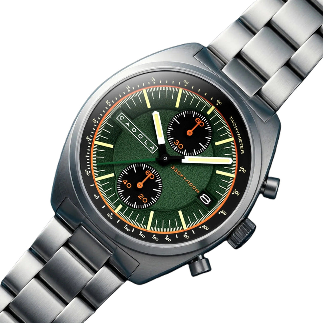 Slipstream Viper Green / Silver Stainless Steel Bracelet Green Dial