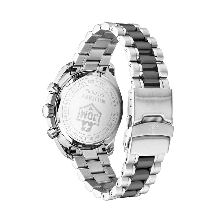 Swiss Precision Black /steel & black barecelet Black Dial