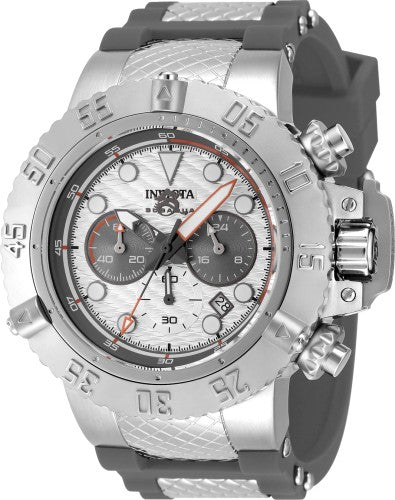 Subaqua 50mm / White / Silver and Grey | White Dial
