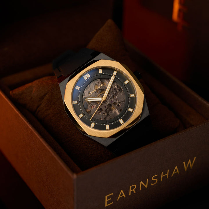 Discovery Drake Skeleton Automatic Black / Black Silicone | Black Dial