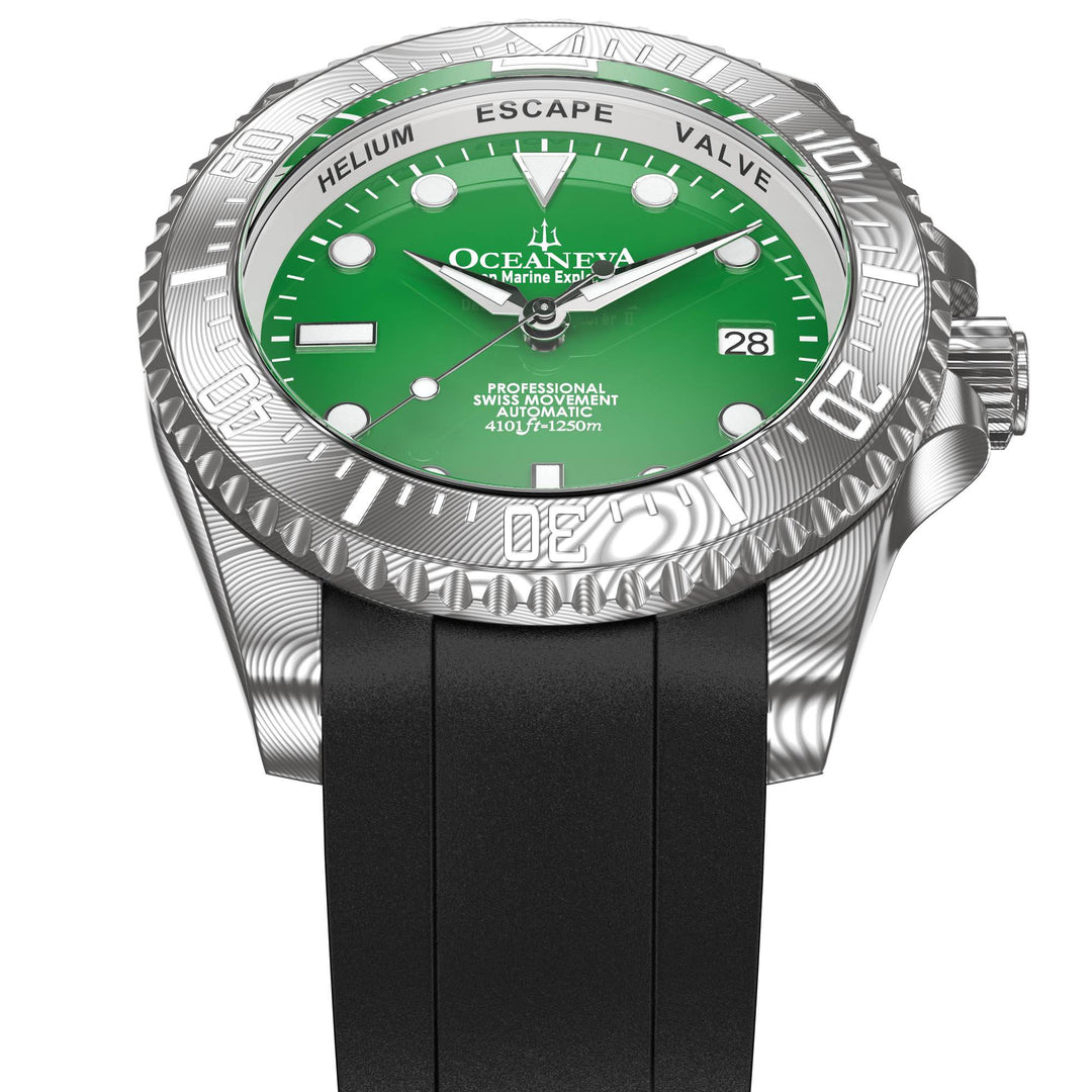 Deep Marine Explorer II Damascus – Green Dial