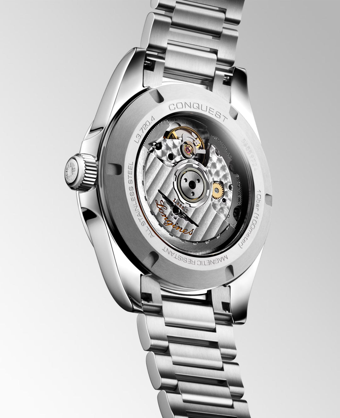 Conquest Silver/Silver Sunray Silver Dial